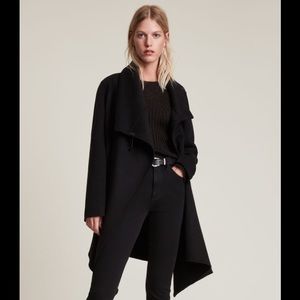 All Saints City Monument coat in black